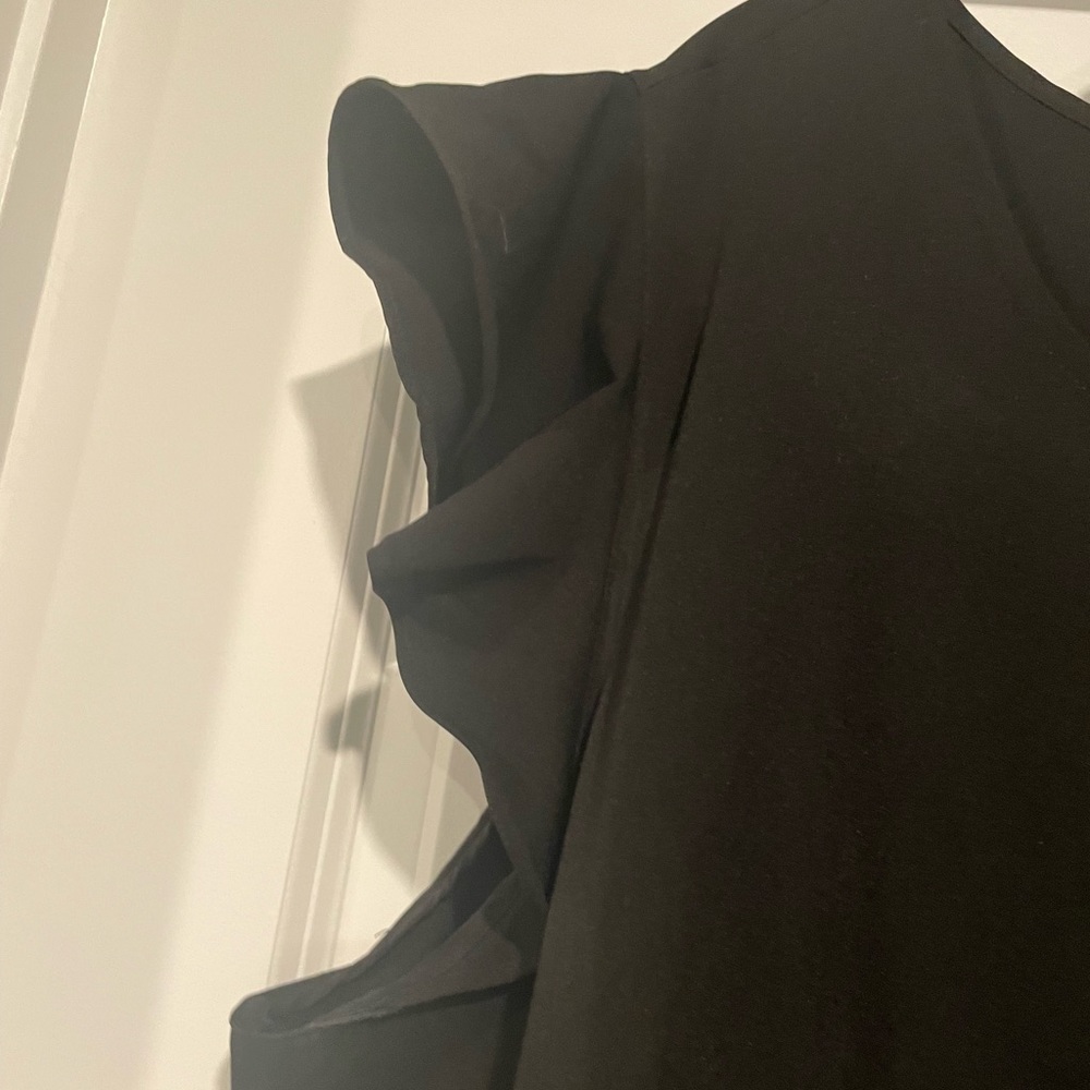 Black Ruffle Dress - Picture 3 of 4
